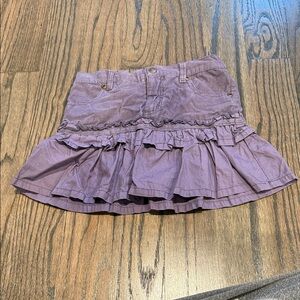 Purple Ruffled Kids Skirt